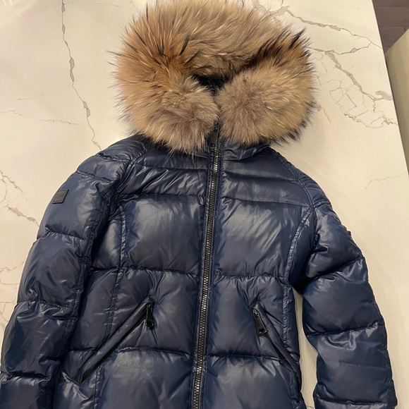 SAM. Girls Sz 14 Navy Puffer - Picture 3 of 6
